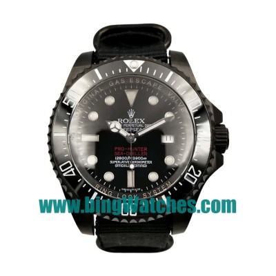 44 MM Swiss Made Rolex Sea-Dweller Deepsea 116660 Fake Watches With Black Dials For Men
