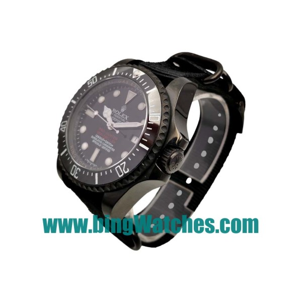 44 MM Swiss Made Rolex Sea-Dweller Deepsea 116660 Fake Watches With Black Dials For Men