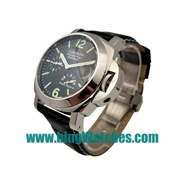 Best 1:1 Panerai Luminor Power Reserve PAM00090 Replica Watches With Black Dials For Men