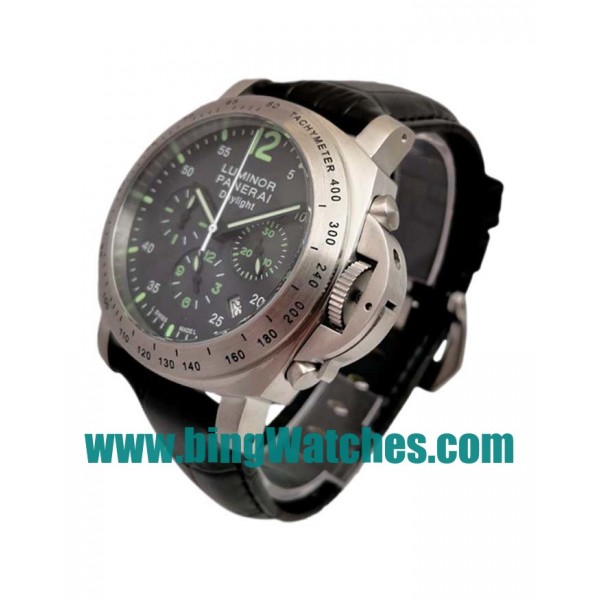 AAA Quality Panerai Luminor Chrono PAM00250 Replica Watches With Black Dials For Men