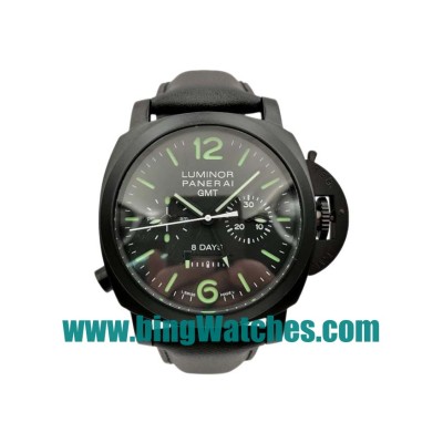 Top Quality Panerai Luminor PAM00317 Fake Watches With 44 MM Black Ceramic Cases