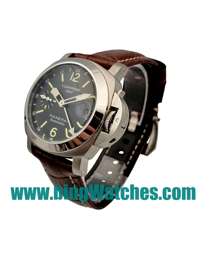 Top Quality Panerai Luminor GMT PAM00244 Fake Watches With Black Dials For Men