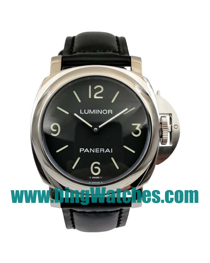 AAA Quality Panerai Luminor Base PAM00002 Fake Watches With 44 MM Steel Cases For Men