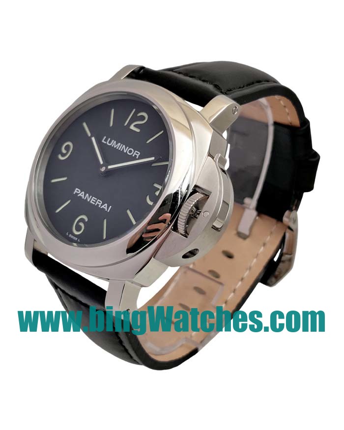 AAA Quality Panerai Luminor Base PAM00002 Fake Watches With 44 MM Steel Cases For Men