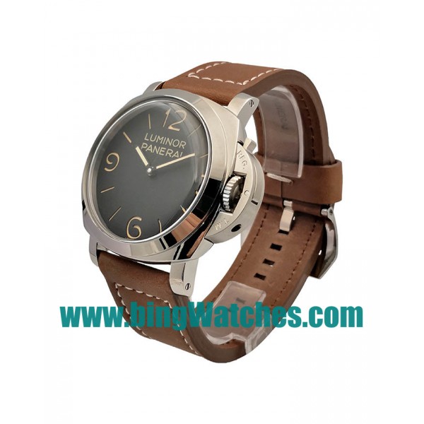 47 MM Best Quality Panerai Luminor 1950 PAM00372 Fake Watches With Black Dials For Men