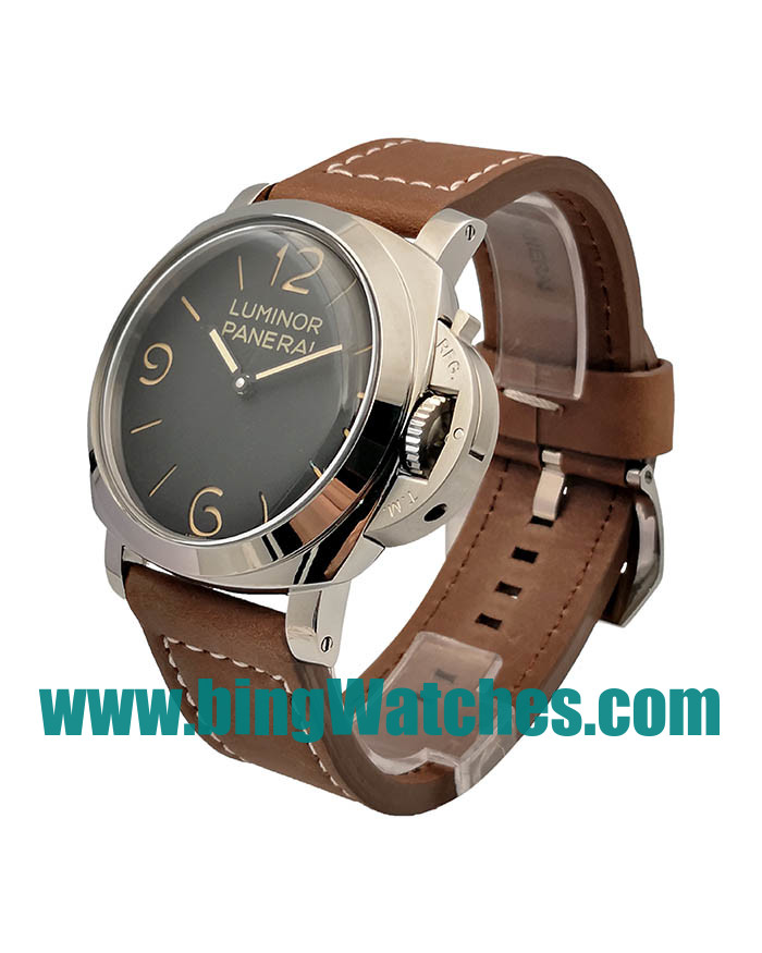 47 MM Best Quality Panerai Luminor 1950 PAM00372 Fake Watches With Black Dials For Men