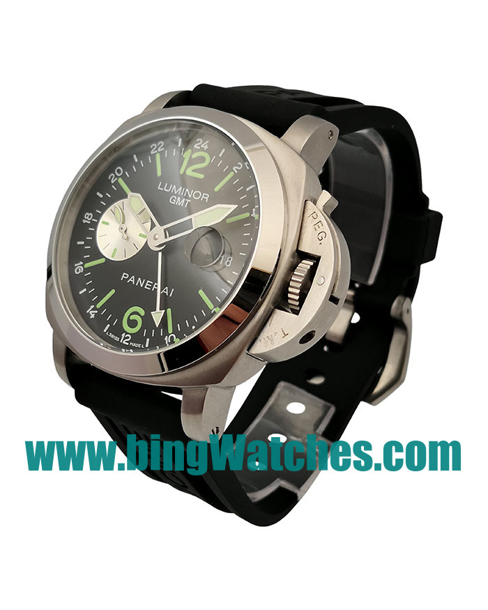 Best Quality Panerai Luminor GMT PAM00088 Replica Watches With Black Dials For Men