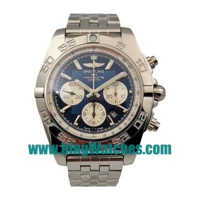 44 MM Swiss Made Breitling Chronomat A011C88PA Fake Watches With Blue Dials For Men