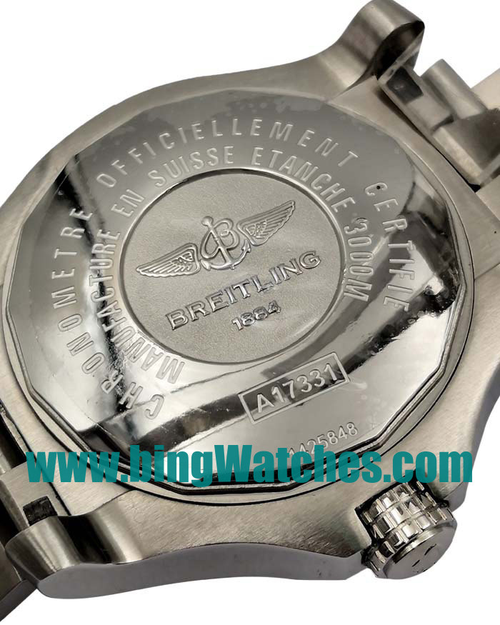 45 MM Swiss Made Breitling Avenger Seawolf A17331101I1A1 Fake Watches With Yellow Dials For Men