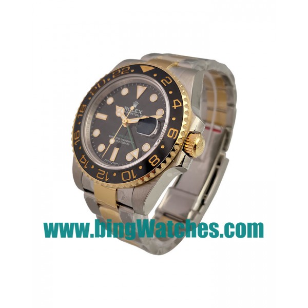 UK Perfect Replica Rolex GMT-Master II 116713 LN With Black Dials For Men
