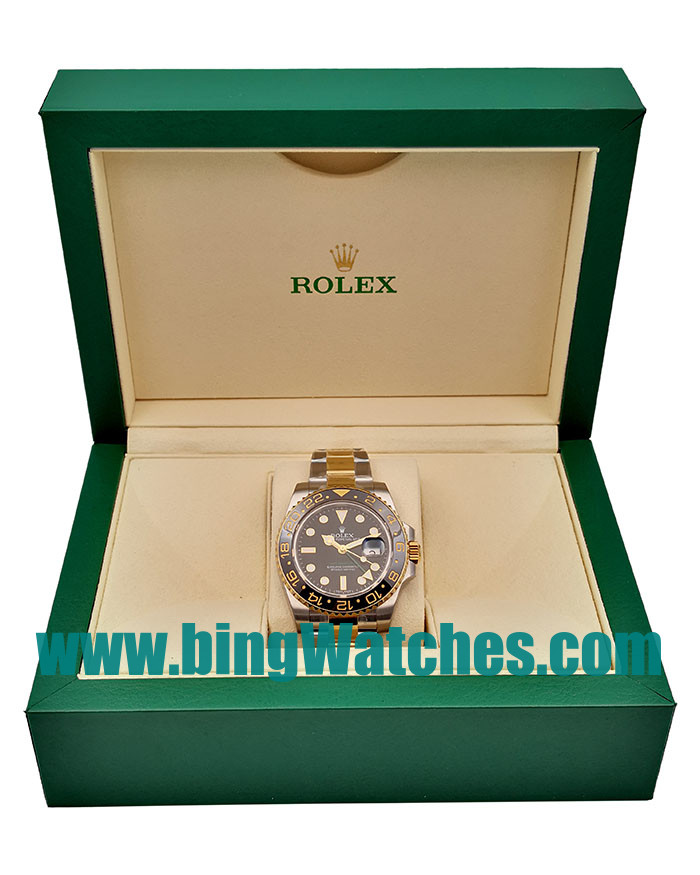 UK Perfect Replica Rolex GMT-Master II 116713 LN With Black Dials For Men