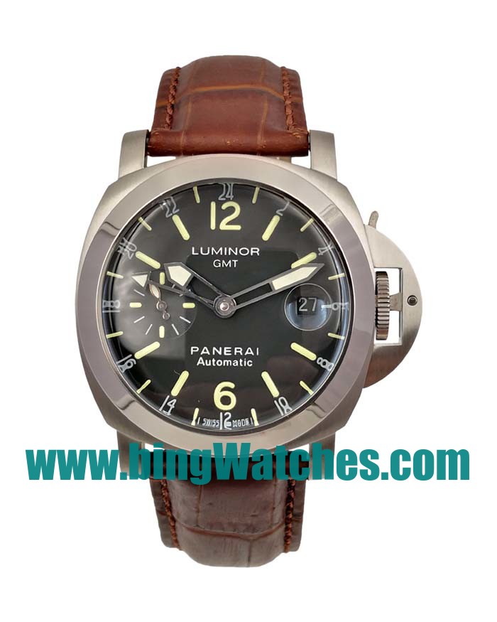 Top Quality Panerai Luminor GMT PAM00244 Replica Watches With Black Dials For Men