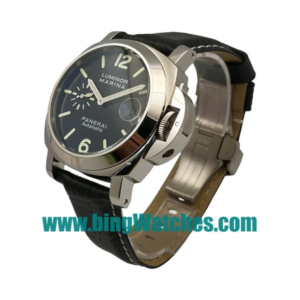 Best 1:1 Panerai Luminor Marina PAM00104 Replica Watches With Black Dials For Men