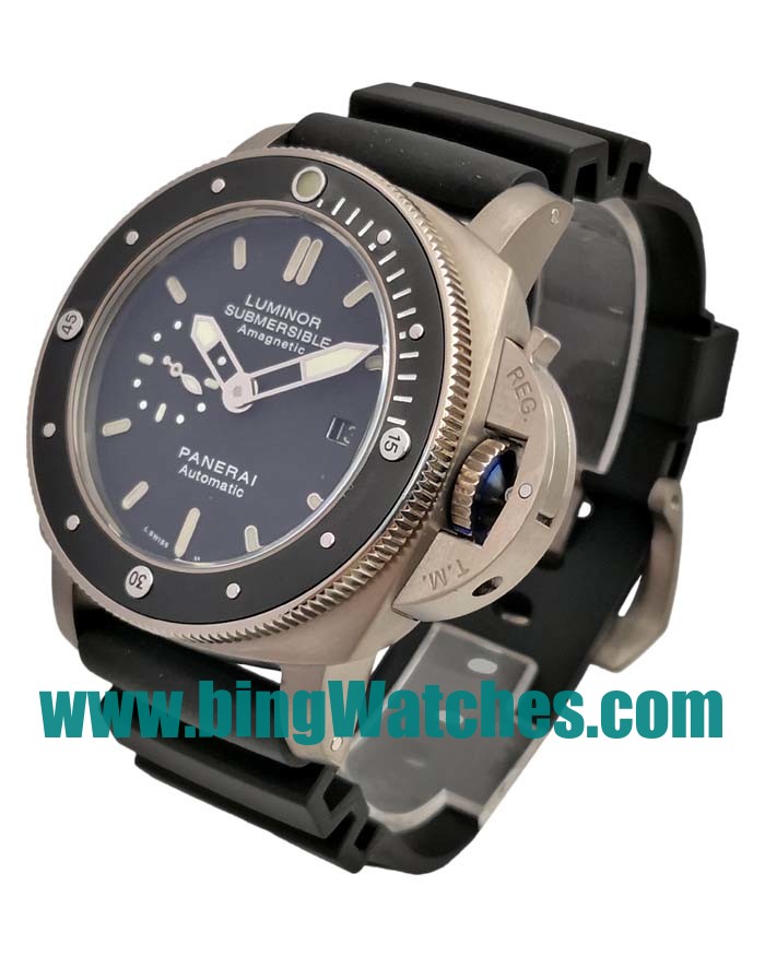 Best Quality Panerai Submersible PAM00389 Replica Watches With Black Dials For Men