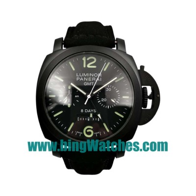 Best Quality Panerai Luminor GMT PAM00317 Fake Watches With Black Dials For Men