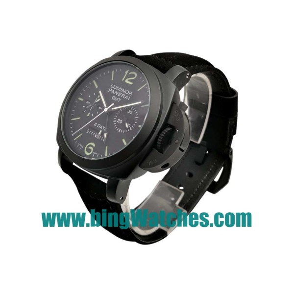 Best Quality Panerai Luminor GMT PAM00317 Fake Watches With Black Dials For Men