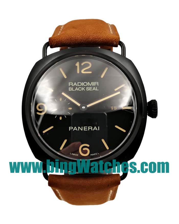 45 MM Top Quality Panerai Radiomir PAM00292 Fake Watches With Black Dials For Men