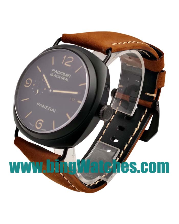 45 MM Top Quality Panerai Radiomir PAM00292 Fake Watches With Black Dials For Men