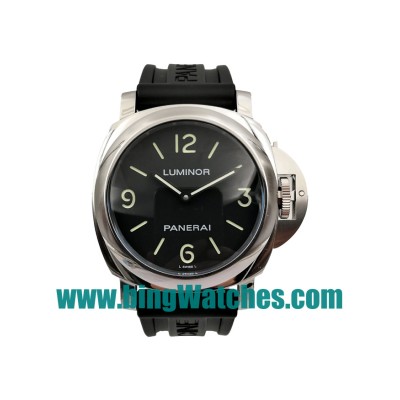 High Quality Panerai Luminor Base PAM00112 Replica Watches With Black Dials For Sale