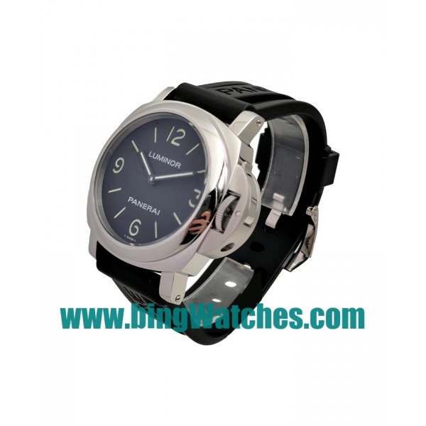 High Quality Panerai Luminor Base PAM00112 Replica Watches With Black Dials For Sale