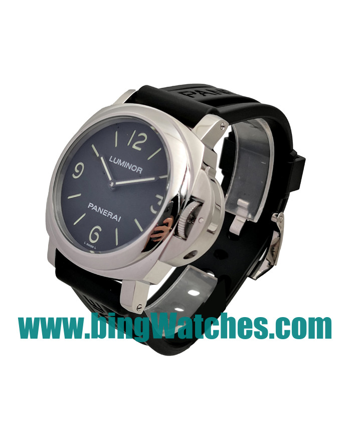 High Quality Panerai Luminor Base PAM00112 Replica Watches With Black Dials For Sale