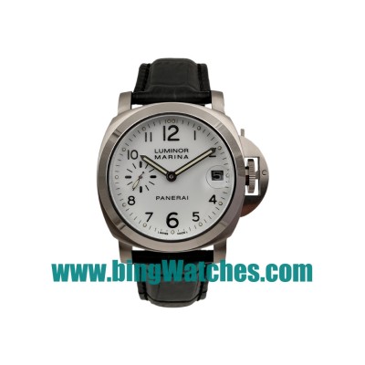 AAA Quality Panerai Luminor Marina PAM00049 Replica Watches With White Dials For Men