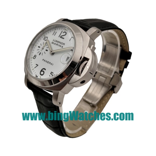 AAA Quality Panerai Luminor Marina PAM00049 Replica Watches With White Dials For Men