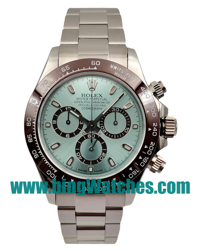 40 MM Swiss Made Rolex Daytona 116506 Fake Watches With Blue Dials For Men