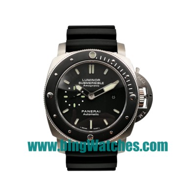 48 MM AAA Quality Panerai Luminor Submersible PAM00389 Replica Watches With Black Dials For Men