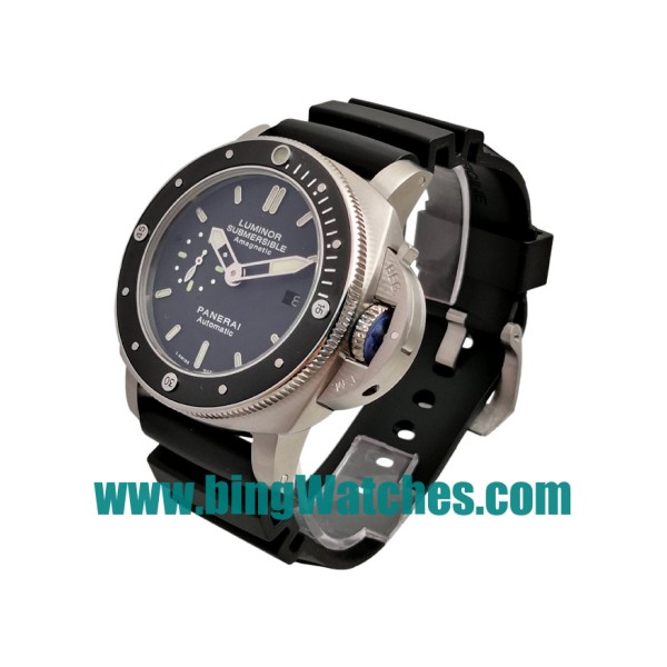 48 MM AAA Quality Panerai Luminor Submersible PAM00389 Replica Watches With Black Dials For Men