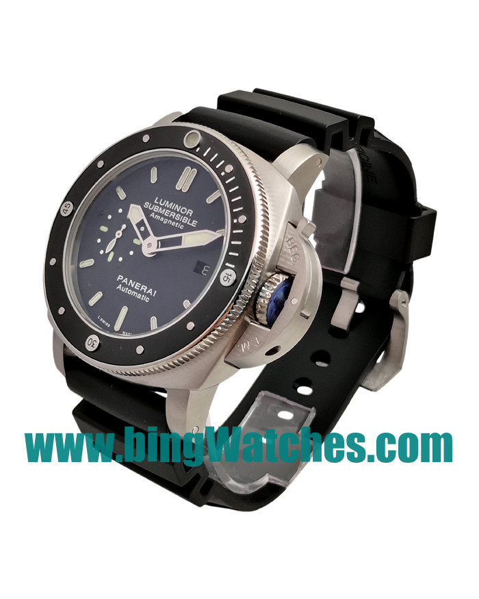 48 MM AAA Quality Panerai Luminor Submersible PAM00389 Replica Watches With Black Dials For Men